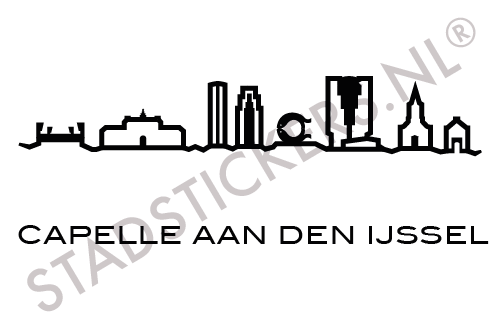 Muursticker - Capelle aan den IJssel - Stadstickers.nl