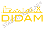 Muursticker Didam - Geel