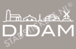 Muursticker Didam - Wit