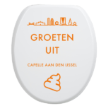 Toiletbrilsticker-Capelle-aan-den-ijssel-Oranje