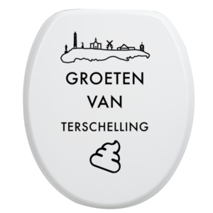 Toiletbrilsticker - Terschelling
