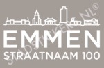 Containersticker Emmen - Wit