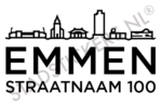 Containersticker Emmen - Zwart