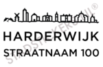 Containersticker Harderwijk - Zwart