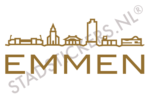 Muursticker Emmen - Goud