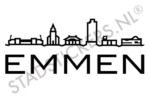 Muursticker Emmen - Zwart