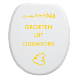 Toiletbrilsticker Culemborg - Geel
