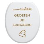 Toiletbrilsticker Culemborg - Goud