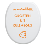 Toiletbrilsticker Culemborg - Oranje