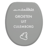 Toiletbrilsticker Culemborg - Wit