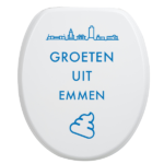 Toiletbrilsticker Emmen - Blauw