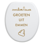 Toiletbrilsticker Emmen - Goud