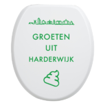 Toiletbrilsticker Harderwijk - Groen
