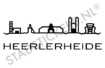 Muursticker Heerlerheide - Zwart