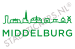 Sticker Middelburg - Groen