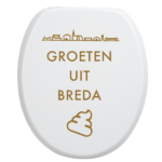 Toiletbrilsticker Breda - Goud