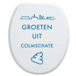 Toiletbrilsticker Colmschate - Blauw