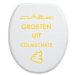 Toiletbrilsticker Colmschate - Geel