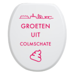Toiletbrilsticker Colmschate - Roze