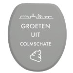 Toiletbrilsticker Colmschate - Wit