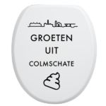 Toiletbrilsticker Colmschate - Zwart