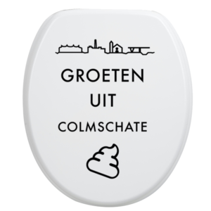 Toiletbrilsticker Colmschate - Zwart