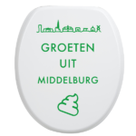 Toiletbrilsticker Middelburg - Groen