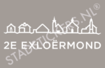 Sticker 2e-exloermond - Wit
