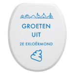 Toiletbrilsticker 2e-Exloermond - Blauw