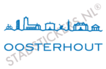 Muursticker Oosterhout - Blauw