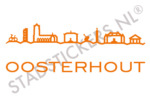 Muursticker Oosterhout - Oranje