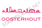Muursticker Oosterhout - Roze