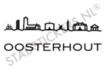Muursticker Oosterhout - Zwart