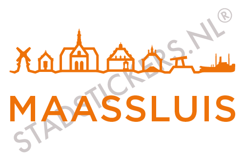 Sticker-Maassluis-Oranje