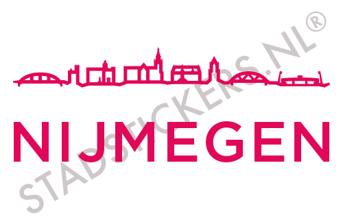 Sticker-Nijmegen-Roze
