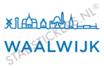 Sticker Waalwijk - Blauw