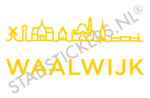 Sticker Waalwijk - Geel