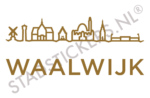 Sticker Waalwijk - Goud