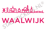Sticker Waalwijk - Roze