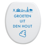 Toiletbrilsticker Den-Hout - Blauw