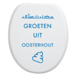 Toiletbrilsticker Oosterhout - Blauw