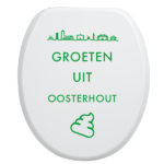 Toiletbrilsticker Oosterhout - Groen