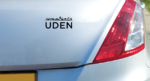 Autosticker Uden