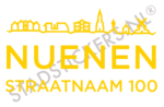 Containersticker Nuenen - Geel