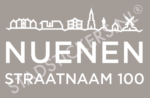 Containersticker Nuenen - Wit
