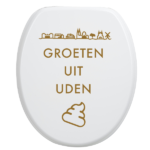Toiletbrilsticker Uden - Goud