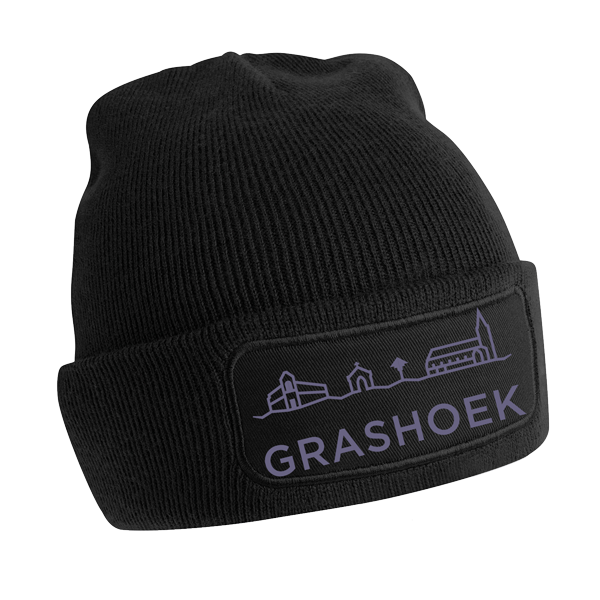 Muts-Grashoek-Zwart-Lavendel Muts - Grashoek - Afbeelding 2