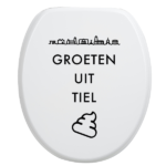 Toiletbrilsticker - Tiel