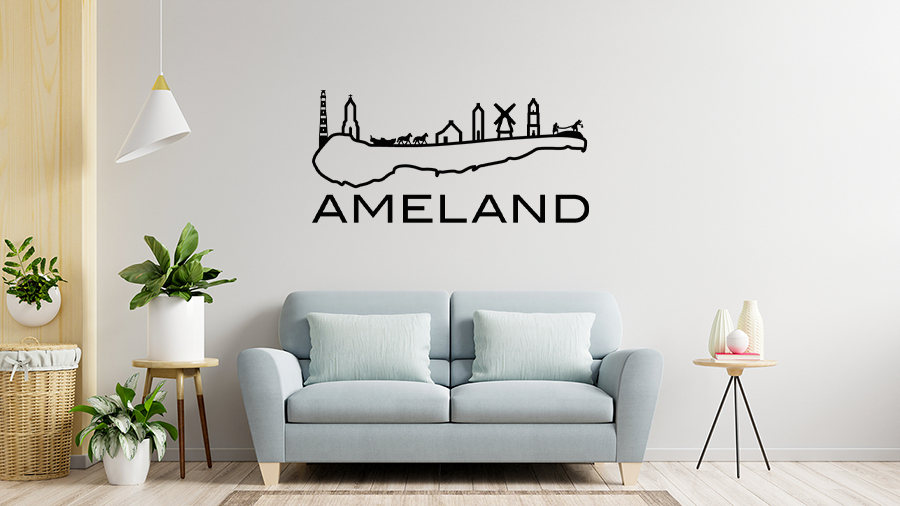 Muursticker-Ameland Muursticker - Ameland - Afbeelding 1