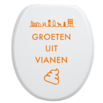 Toiletbrilsticker - Vianen - Afbeelding 3